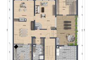360° Rundgang: Stilvolle Maisonettewohnung mit vielen Extras: Dachterrasse, Sauna, Klimaanlage ... – Die vollständige Adresse der Immobilie erhältst du vom Anbieter., 42653 Gräfrath, Solingen – Vorschaubild 19