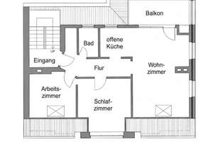 Historischer Charme trifft Loft-Flair: 3-Zimmer-Dachgeschoss mit hohen Decken, Balkon & Sichtbalken – 50937 Sülz, Köln – Vorschaubild 15