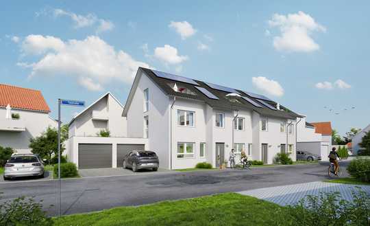 Reiheneckhaus NB mit Garage direkt am Haus und kleiner Garten - Baubeginn 2025
