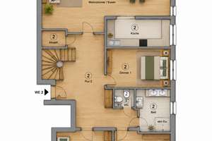 Exklusive 6-Zimmer-Maisonettewohnung in Bestlage von Babelsberg Nord mit ca. 303 m² großem Privatgar – Die vollständige Adresse der Immobilie erhältst du vom Anbieter., 14482 Babelsberg Nord, Potsdam – Vorschaubild 2