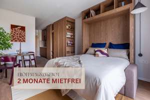 Möblierte Studio Wohnungen mit Gemeinschaftsflächen: Padelplatz, Fitness, Dachterrasse & mehr – Buschkrugallee 64, 12359 Britz, Berlin – Vorschaubild 1