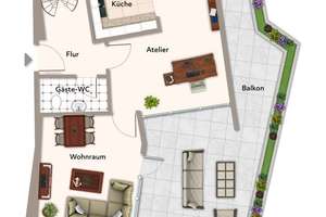 !!! Frisch renoviertes Maisonette-Juwel im Architekturdenkmal „Romeo“ !!! – Die vollständige Adresse der Immobilie erhältst du vom Anbieter., 70437 Rot, Stuttgart – Vorschaubild 17