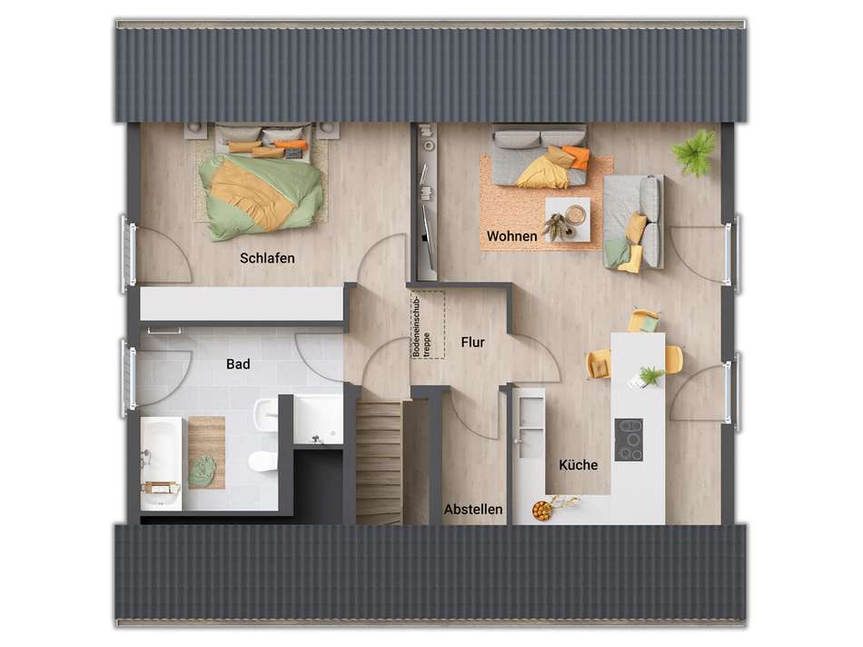 Beispiel OG bei Zweifamilienha