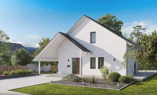 Hausüberdachung und Carport in einem - Wohnkomfort auf ca. 137 m²