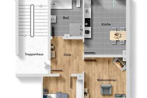 Stilvolle Altbauwohnung mit hohen Decken, saniertem Bad & großem Balkon
