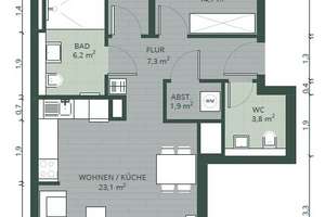 KEINE ANRUFE + Anfragen nur schriftlich + Balkon + top Ausstattung + Borchertstrasse 8 Whg. 12.23 – Brombergstieg 4, 22527 Stellingen, Hamburg – Vorschaubild 3