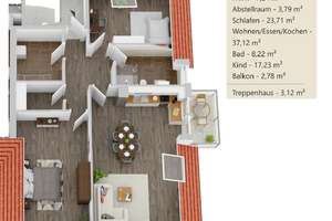 Exklusive 3-Zimmer-Wohnung im OG in Bremen-Osterholz – Weihenstraße 16, 28307 Osterholz (Ortsteil), Bremen – Vorschaubild 9