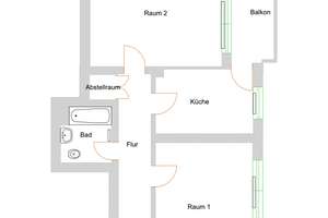 Helle 2-Zimmer-Wohnung in Eberstadt! Jetzt bewerben – Kurt-Schumacher-Straße 58, 64297 Eberstadt, Darmstadt – Vorschaubild 8