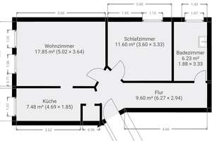 Frisch sanierte 2-Zi-Wohnung mit 53,6m² (Besichtigung  28./29.03. 10-15 Uhr) – Alt Salbke 47, 39122 Salbke, Magdeburg – Vorschaubild 3