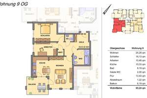 Zweitbezug Neubau: Helle 3-Zimmer Wohnung Bonn-Friesdorf - 1.OG 94 m² inkl. Küche und Einbauschränke – Holbeinstraße 15, 53175 Hochkreuz, Bonn – Vorschaubild 14
