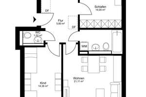 Charmante, helle 3-Zimmer-Wohnung mit sonnigem Westbalkon und hervorragender Anbindung – Die vollständige Adresse der Immobilie erhältst du vom Anbieter., 80937 Am Hart, München – Vorschaubild 10