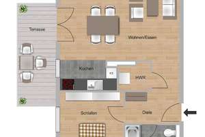 Moderne 2-Zimmer-Neubauwohnung mit Terrasse und Garten im Zweitbezug! – Lange Seegewann 7, 65205 Delkenheim, Wiesbaden – Vorschaubild 10