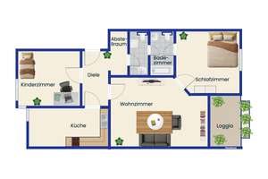 Attraktive 3-Zimmer-Eigentumswohnung mit Balkon und Garage in Gelsenkirchen-Altstadt – 45879 Altstadt, Gelsenkirchen – Vorschaubild 11