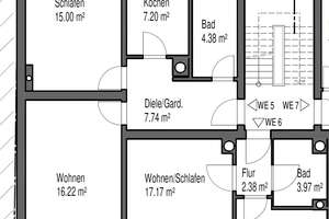 Top-Lage: 3-Zimmer-Wohnung mit Option auf 2 Wohnungen – 68165 Schwetzingerstadt/Oststadt, Mannheim – Vorschaubild 6