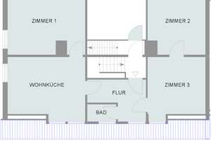 Anzumieten ab 01.08.2026 - Gutgeschnittene 3-Raum-Wohnung Auf dem Sande! – Auf dem Sande 13, 28239 Oslebshausen, Bremen – Vorschaubild 2