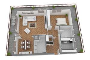 3 Zimmer möglich. Dachterrasse. Tiefgaragenstellplatz. – Penthouse nahe Groß Flottbek – Die vollständige Adresse der Immobilie erhältst du vom Anbieter., 22607 Bahrenfeld, Hamburg – Vorschaubild 14
