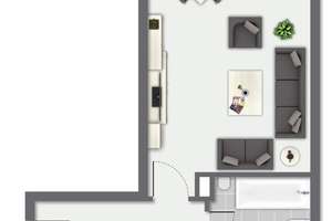 Gut geschnittene 2-Zimmer-Wohnung mit Loggia und Garage in gepflegtem Mehrfamilienhaus – Die vollständige Adresse der Immobilie erhältst du vom Anbieter., 33649 Brackwede, Bielefeld – Vorschaubild 7