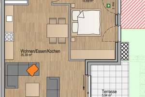 Drinnen und Draußen verbinden: Barrierefreie Wohnung mit Terrasse (WHG 4) – Rheingoldstrasse 1, 65203 Biebrich, Wiesbaden – Vorschaubild 3