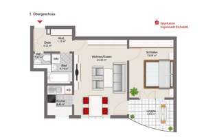 2-Zimmer-Wohnung in Ingolstadt Nordwest – 85049 Friedrichshofen-Hollerstauden, Ingolstadt – Vorschaubild 8