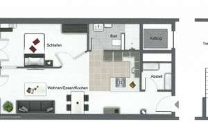 Möblierte moderne 2-Zimmer mit großem Balkon – Die vollständige Adresse der Immobilie erhältst du vom Anbieter., 38448 Wendschott, Wolfsburg – Vorschaubild 16