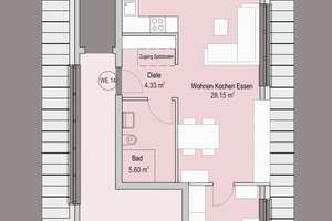 Energieeffiziente 2 Zimmer Neubauwohnung in Krefeld-Stadtmitte – Die vollständige Adresse der Immobilie erhältst du vom Anbieter., 47799 Stadtmitte, Krefeld – Vorschaubild 9