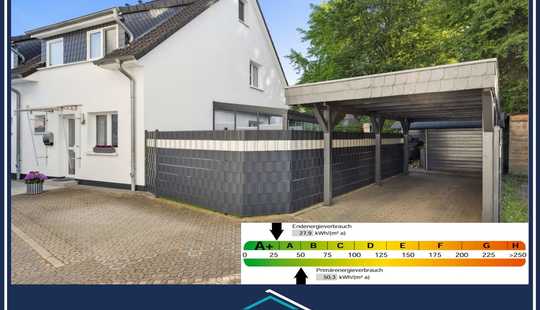 Bild von !NUR NOCH WARTELISTE! Reihenendhaus in ruhiger rückwärtiger Lage mit Doppelcarport und Garten