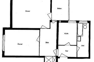 Ruhige Wohung mit großem Balkon und Einbauküche – Dossestraße 11, 12307 Lichtenrade, Berlin – Vorschaubild 2