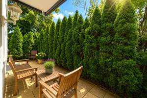 Wunderschöne neue Terrassen-Garten-Wohnung, nach Westen ausgerichtet und mit Einbauküche in Moosach – Die vollständige Adresse der Immobilie erhältst du vom Anbieter., 80992 Moosach-Bahnhof, München – Vorschaubild 1