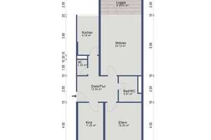 Lichtdurchflutete 3-Zimmer-Wohnung mit Balkon in gepflegtem Wohnumfeld – 67069 Edigheim, Ludwigshafen am Rhein – Vorschaubild 4