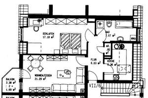 Provisionsfrei und mit neuer EBK: Helle, geräumige 2-Zimmer-Dachgeschosswohnung – 91056 Heiligenloh, Erlangen – Vorschaubild 12