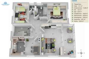 Einfamilienhaus mit ELW, gesamt 211 m² WFL, 751 m² Grundstück, Wintergarten u. Doppelgarage – Birkenstraße 7, 74850 Schefflenz – Vorschaubild 22