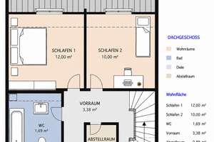 Familienfreundliches Reihenmittelhaus mit Garten, Loggia, Kamin & Garage in ruhiger Sackgassenlage  – Am Gerichtshaus 50, 45257 Kupferdreh, Essen – Vorschaubild 5