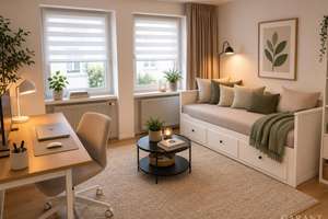 Ruhig und zentral wohnen - 3 Zimmer mit Platz fürs Homeoffice – 70197 Hasenberg, Stuttgart – Vorschaubild 2