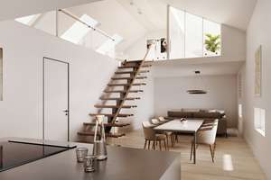 Penthouse mit Galerie,  2 Bäd, 3,5 Zi.