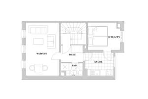 Urbaner Lifestyle: Möbliertes City-Apartment in Bestlage – Alles inklusive – Die vollständige Adresse der Immobilie erhältst du vom Anbieter., 40213 Altstadt, Düsseldorf – Vorschaubild 7