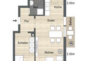 Moderne 2-Zimmer-Dachgeschosswohnung in Stuttgart-Sillenbuch – Nähe Eichenhain – Gosheimer Weg 21, 70619 Sillenbuch (Ortsteil), Stuttgart – Vorschaubild 17