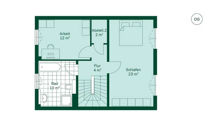 Grundriss des Obergeschosse...