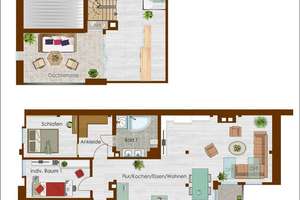 Exklusive 5-Zi.Maisonette mit Dachterrasse & Balkon im Zentrum - 174 m²  – Straße der Nationen 58, 9111 Zentrum, Chemnitz – Vorschaubild 8