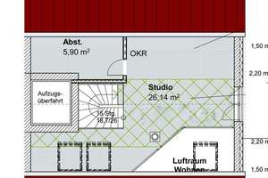 Großzügige Galeriewohnung ca. 109,5 m² Wohn- u. Nutzfl. / große Dachterrasse / Aufzug / TG – Die vollständige Adresse der Immobilie erhältst du vom Anbieter., 80992 Alt-Moosach, München – Vorschaubild 14