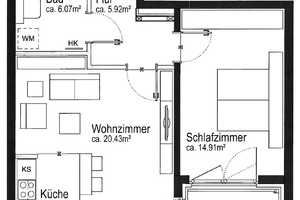 AIGNER - Helle 2-Zimmer-Wohnung mit Loggia in begehrter Lage Nymphenburgs – München – Vorschaubild 7
