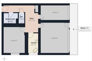 Gemütliche 3-Zimmer-Eigentumswohnung mit Balkon in Hamburg Farmsen-Berne – Die vollständige Adresse der Immobilie erhältst du vom Anbieter., 22159 Farmsen-Berne, Hamburg – Vorschaubild 12