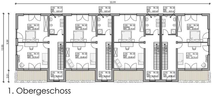 Grundrisse 1. Obergeschoss