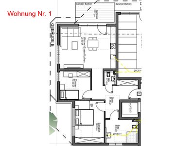 Wohnen in Krautheim - Sehr schöne Wohnung zu vermieten (Wg. 1) - Erstbezug