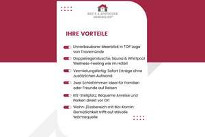 Ostseefeeling pur – Kamin, Sauna & Meerblick!
Traumhafte Ferienwohnung am Yachthafen Priwall – 23570 Travemünde, Lübeck – Vorschaubild 2