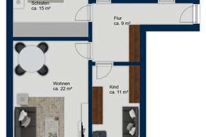 3-Zimmer-Wohnung im Münchner Süden mit attraktivem Grundriss, großem Balkon und Blick ins Grüne – Die vollständige Adresse der Immobilie erhältst du vom Anbieter., 81379 Obersendling, München – Vorschaubild 49