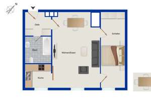 Wunderschöne 2-Zimmer-Jugendstilwohnung im Denkmalschutz von München-Schwabing – vermietet – Die vollständige Adresse der Immobilie erhältst du vom Anbieter., 80796 Neuschwabing, München – Vorschaubild 14
