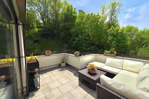  3,5-Zi-Penthouse-Maisonette im Dachgeschoss: Galerie, große Süd-Dachterrasse, Balkon, Panoramablick – Die vollständige Adresse der Immobilie erhältst du vom Anbieter., 70435 Zuffenhausen-Mönchsberg, Stuttgart – Vorschaubild 3