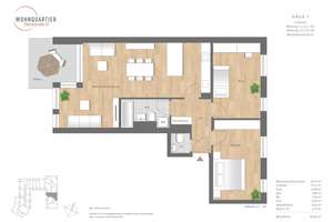 MODERNE 3 - ZIMMERWOHNUNG IN AUGSBURG / PFERSEE – Die vollständige Adresse der Immobilie erhältst du vom Anbieter., 86157 Pfersee-Nord, Augsburg – Vorschaubild 3
