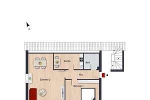 Geräumige Dachgeschosswohnung // DG – Fichtestr. 1, 38440 Schillerteich, Wolfsburg – Vorschaubild 5