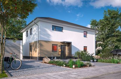 Zweifamilienhaus mit Feldblick